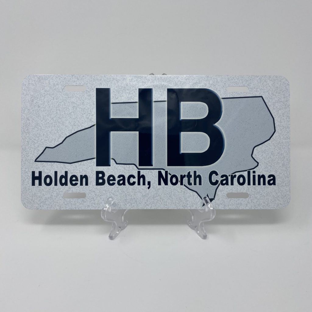 Holden Beach License Plate - HB State