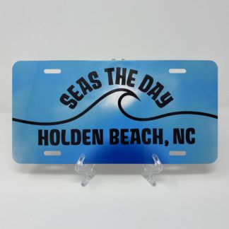 Holden Beach License Plate - Seas the Day